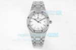 Swiss Replica Audemars Piguet Royal Oak Diamond Watch SS White Dial Diamond Bezel 34MM